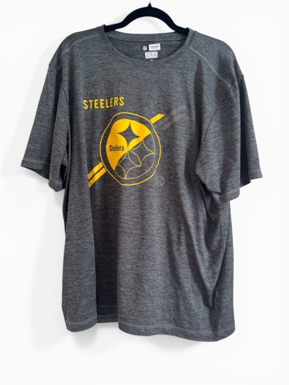 Pittsburgh Steelers Gray Short Sleeve Tee